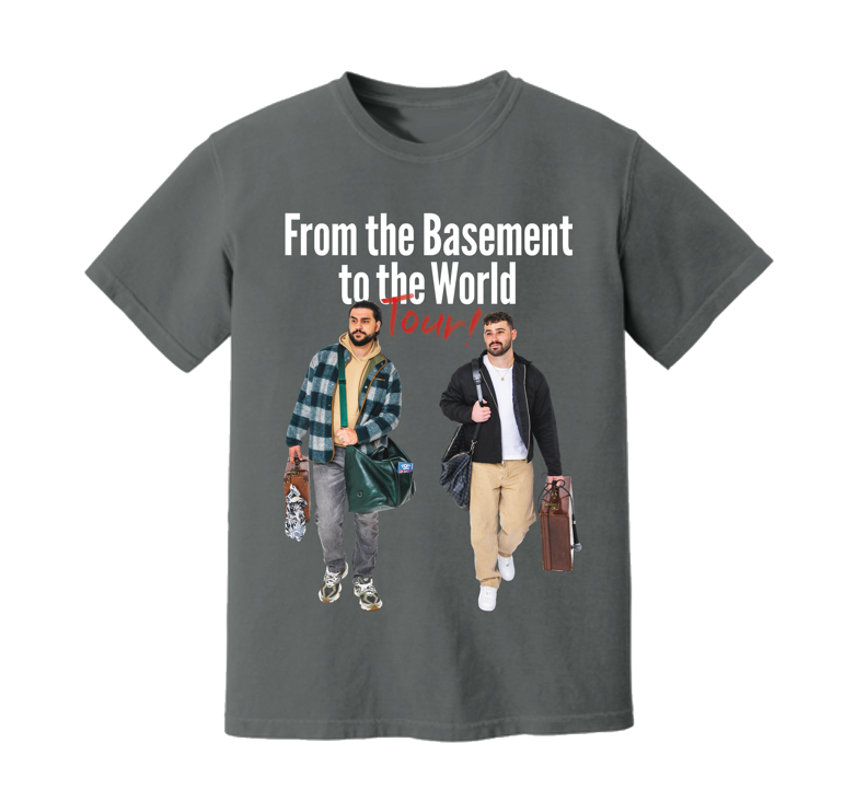 TBY 2025 To The World Vintage Black Tour Tee – The Basement Yard