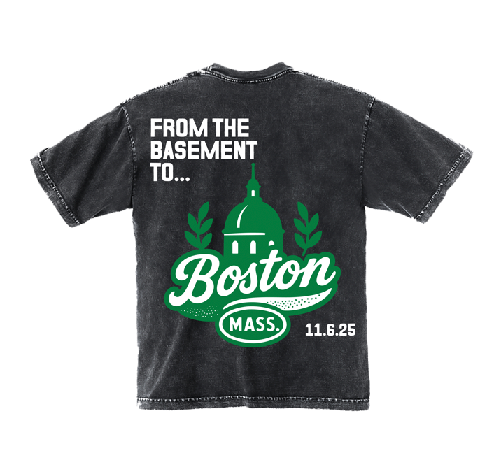 TBY FTBT...Boston Mineral Washed Carbon Tee