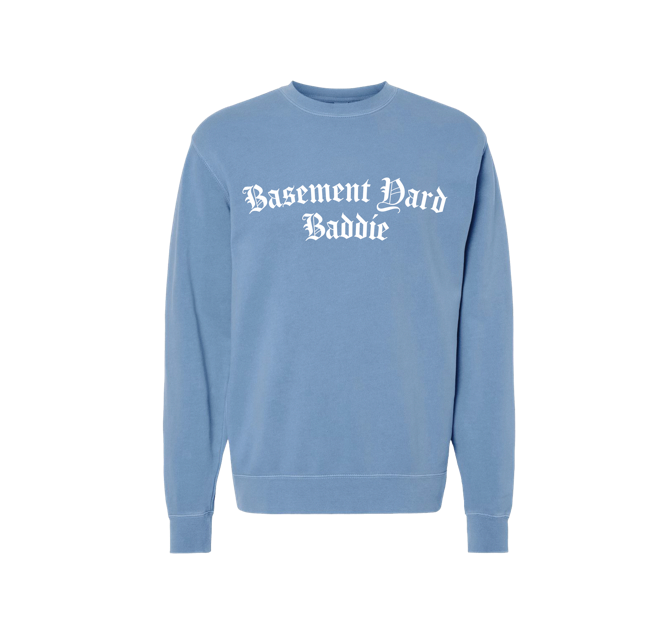 TBY Basement Baddie Light Blue Crewneck