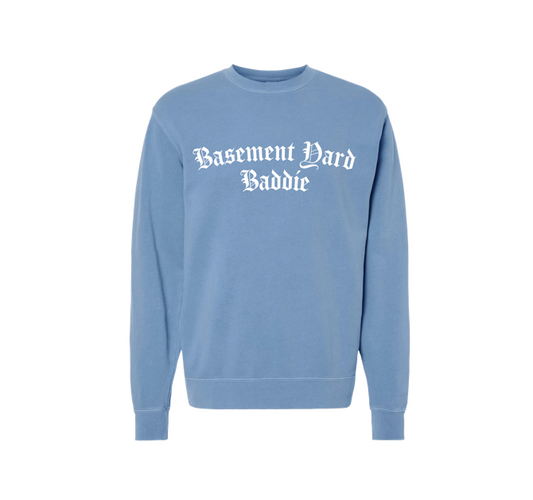 TBY Basement Baddie Light Blue Crewneck