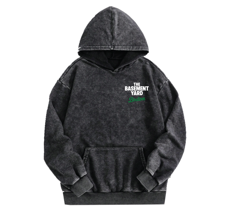 TBY FTBT...Boston Mineral Washed Carbon Hoodie